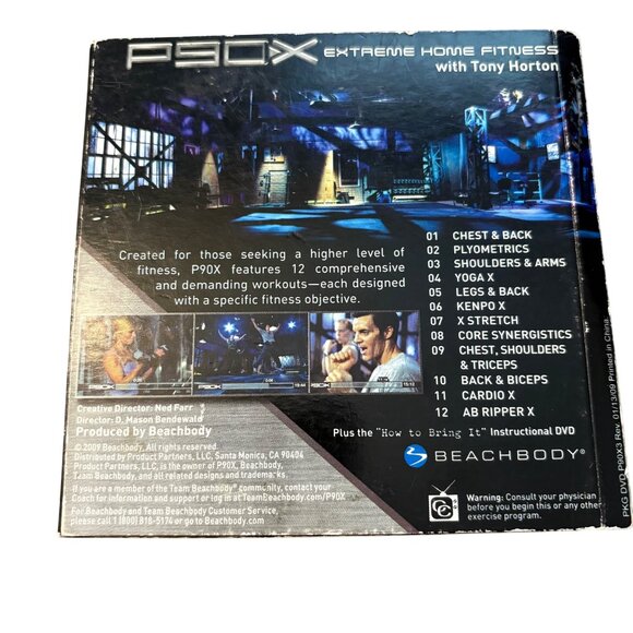 P90X Extreme Home Fitness DVD Set With Tony Horton Complete Set - Picture 2 of 2